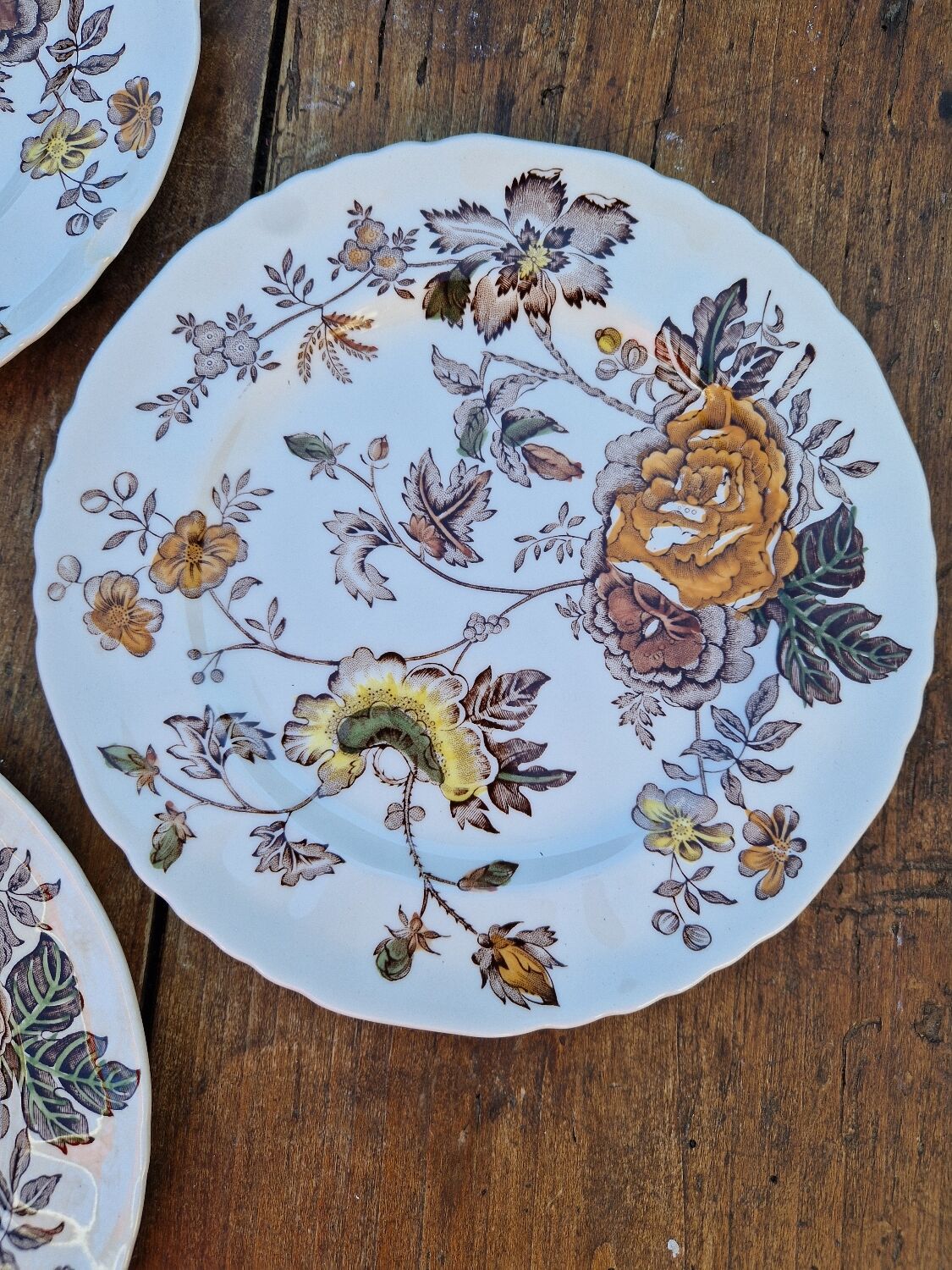 Set of 8 English Dessert Plates Mason's Chantilly Pattern
