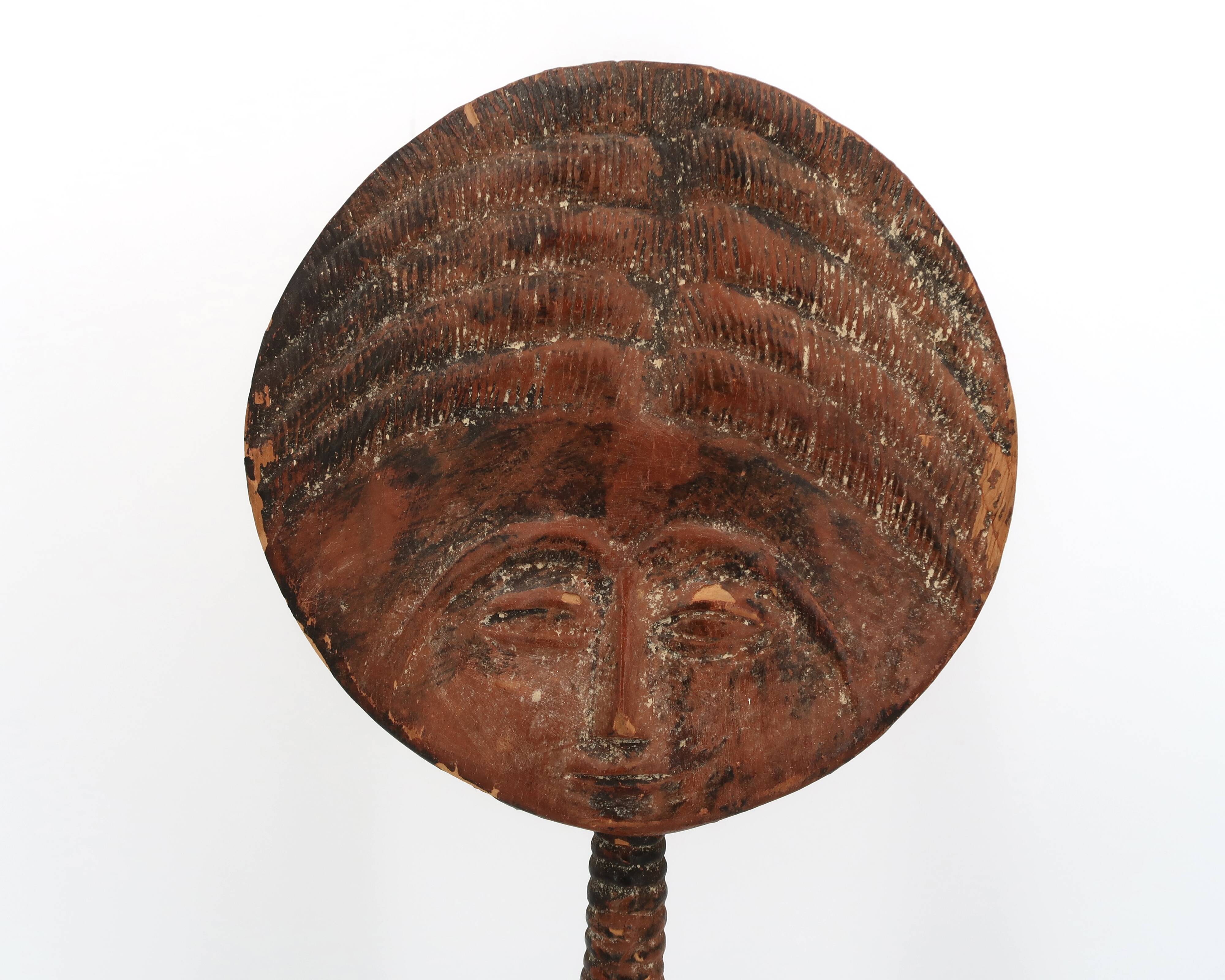 Ashanti Akuaba African Art Statue from Ghana, wooden, 1980s.