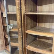 Art Deco bedroom wardrobe in walnut burl, made in the 1940s