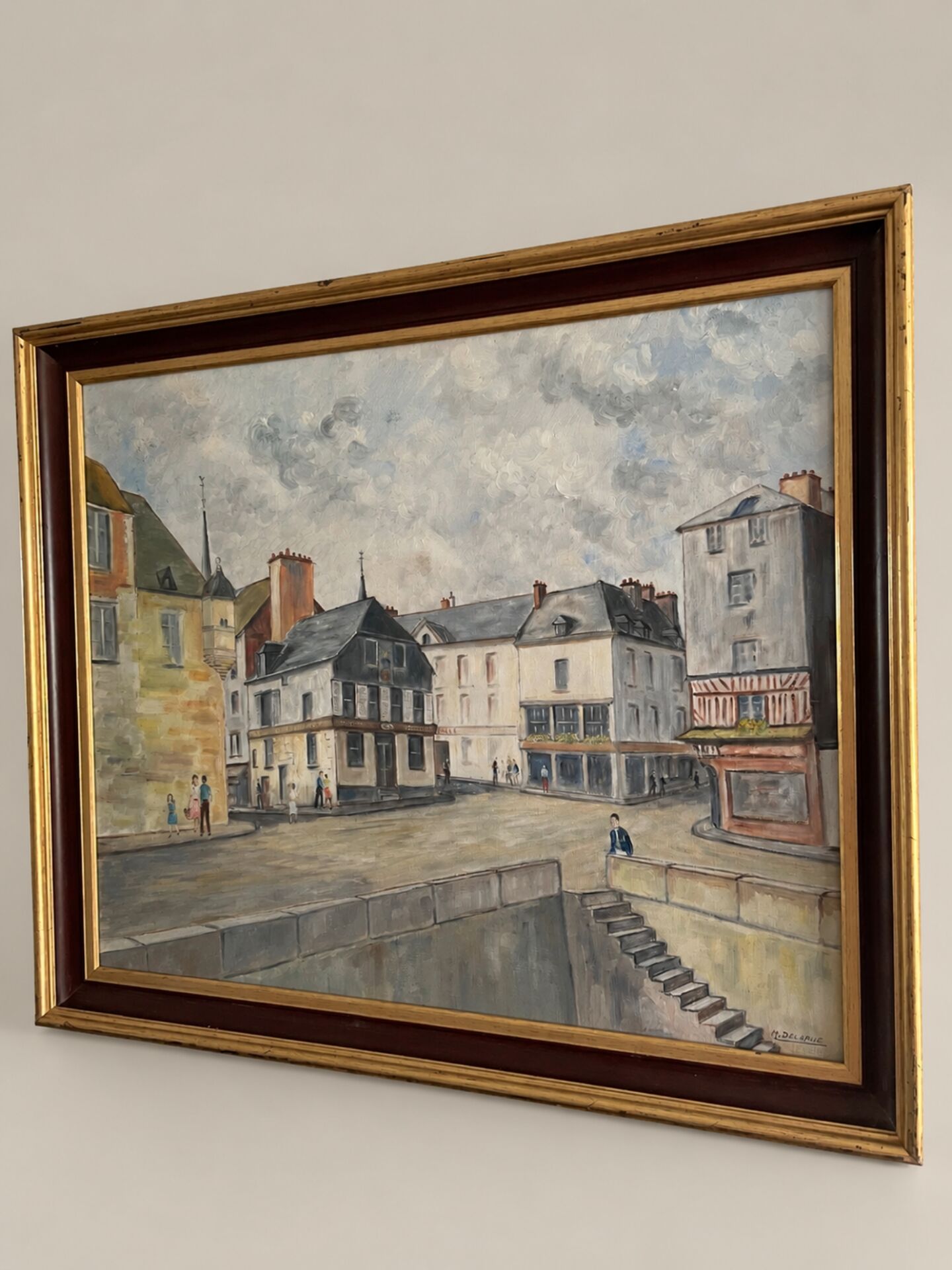 Vue du port de Honfleur – M. Delarue XXeme