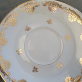 Set of 4 tea or coffee cups in Limoges porcelain