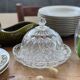 Plat et cloche en cristal