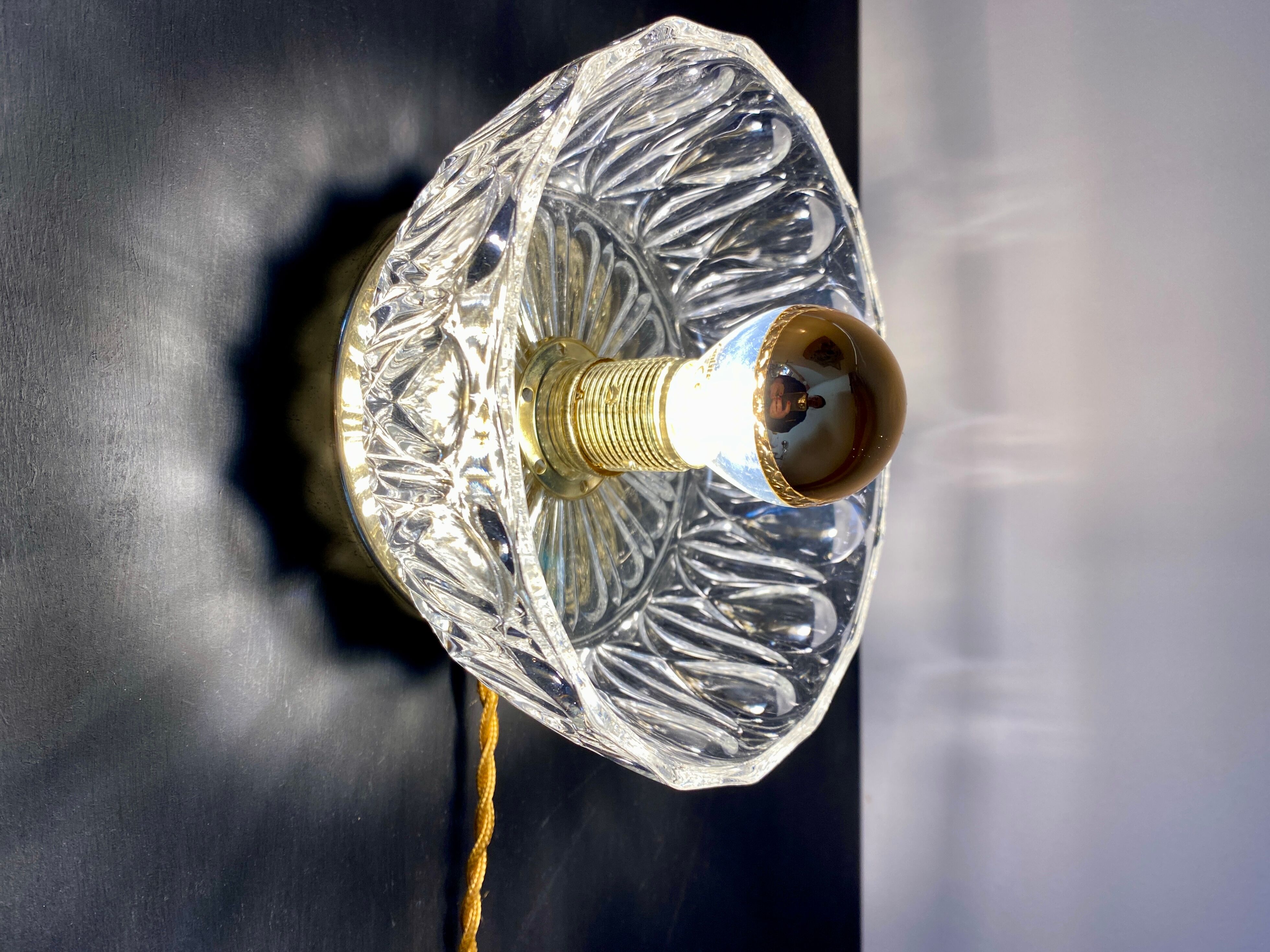 Vintage glass lampshade