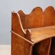Small portable antique library in carved walnut, 19th century.