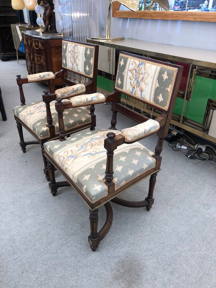 Pair of nineteenth century armchairs