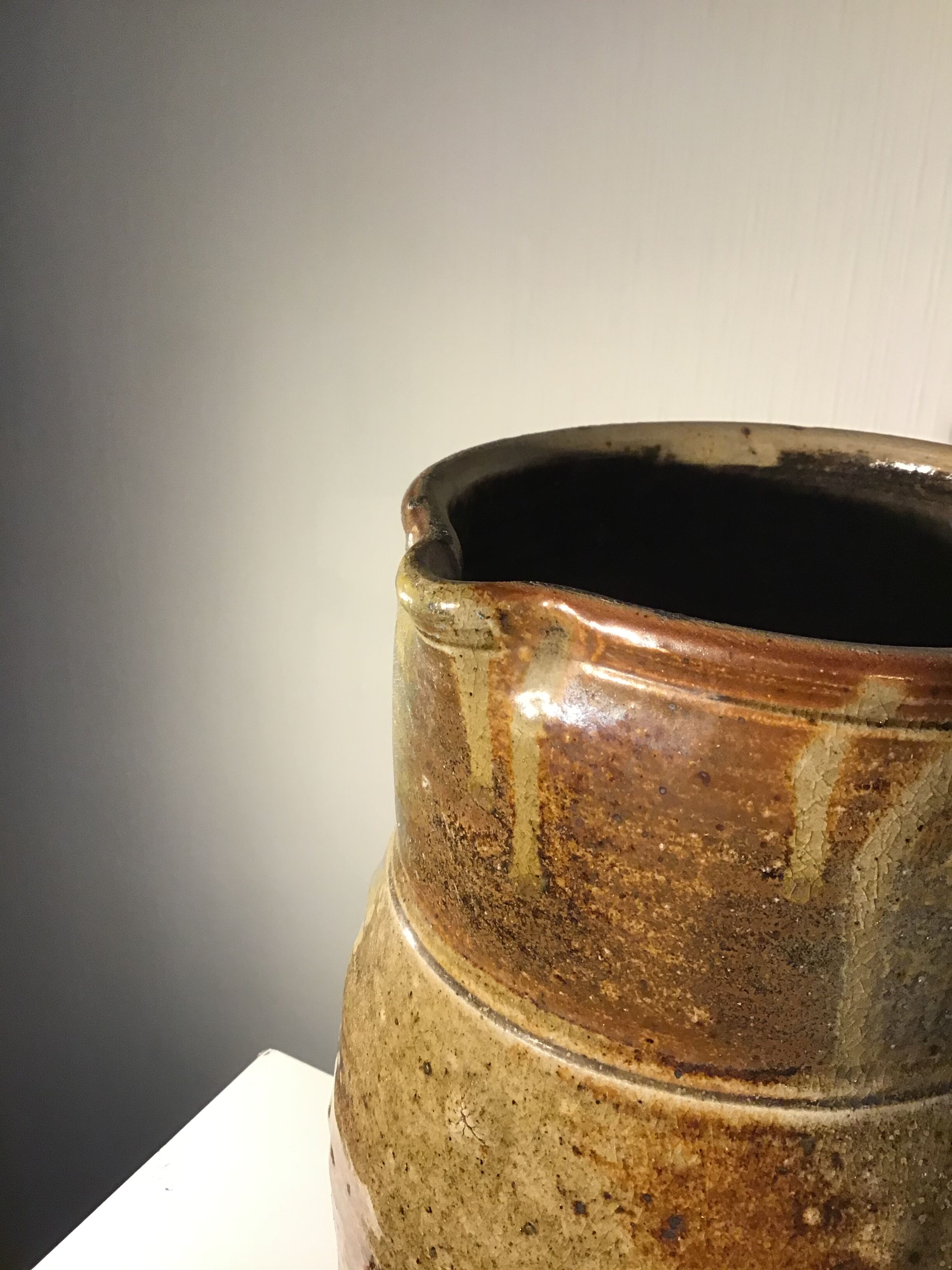 Milk pot made of 19th century Puisaye sandstone
