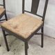 Pair of industrial workshop chairs, vintage design, 50s and 60s
