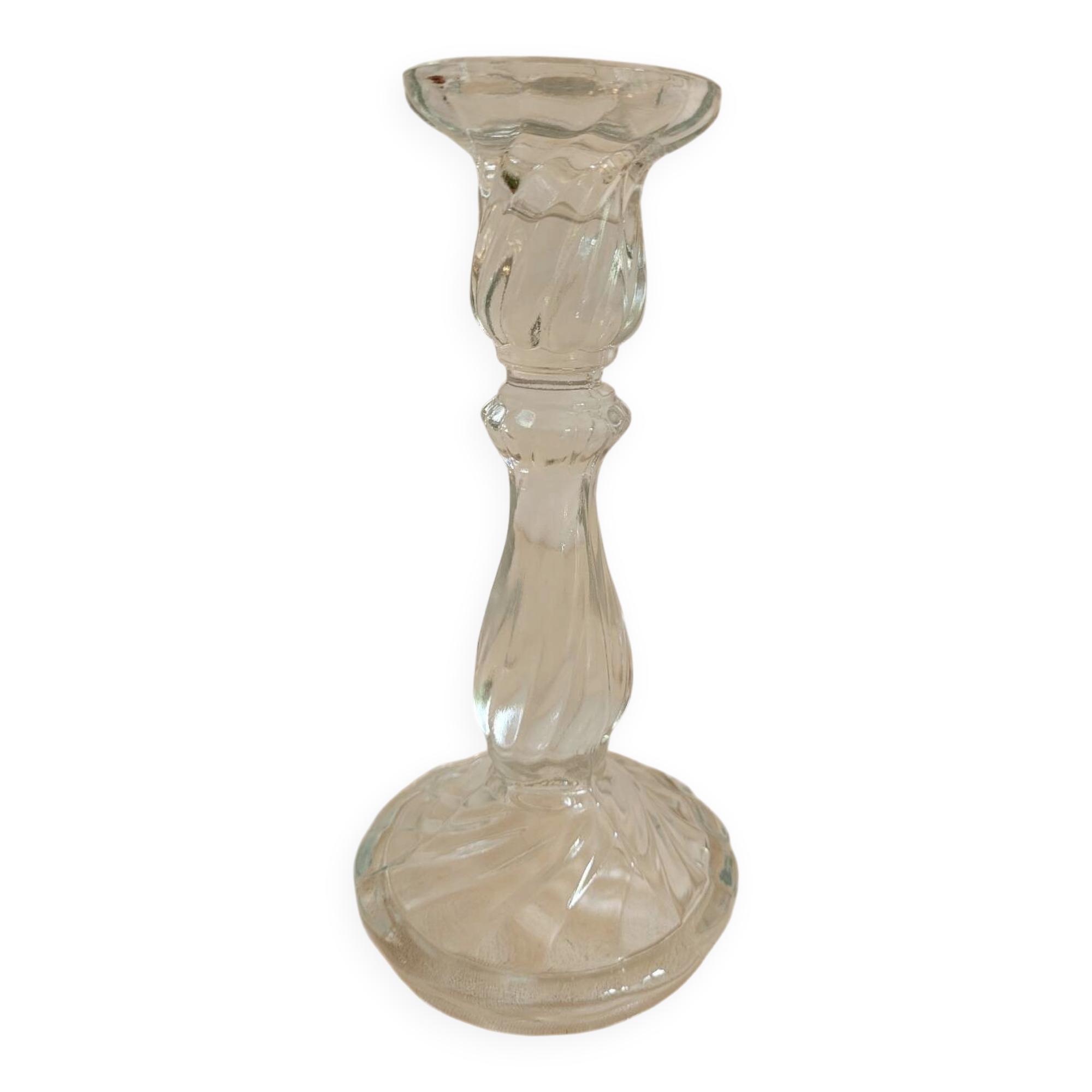 Large moulded glass chandelier