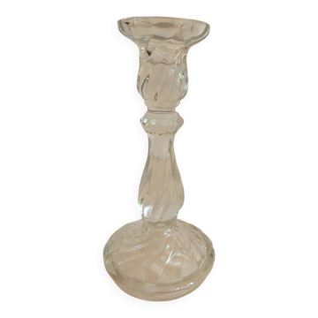 Chandelier en verre moulé