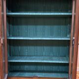 Empire style cherry wood display cabinet/bookcase