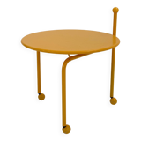 Yellow folding side table by Tord Bjorklund for Ikea, 1980