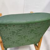 Pair of armchairs 1950 vintage reclining backrest