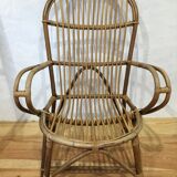 Rattan armchair from the 1950s in very good condition
