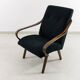 Black Armchair By Jaroslav Šmídek For Ton, Czechoslovakia, 1960’s