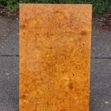 50s modernist coffee table in elm burl veneer