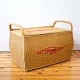 Rattan toy box