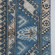 Tapis turc oushak bleu 105 x 175 cm