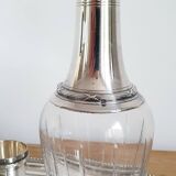 Silver and crystal liquor service