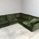 Modular corduroy lounge sofa by Laauser, 1970s