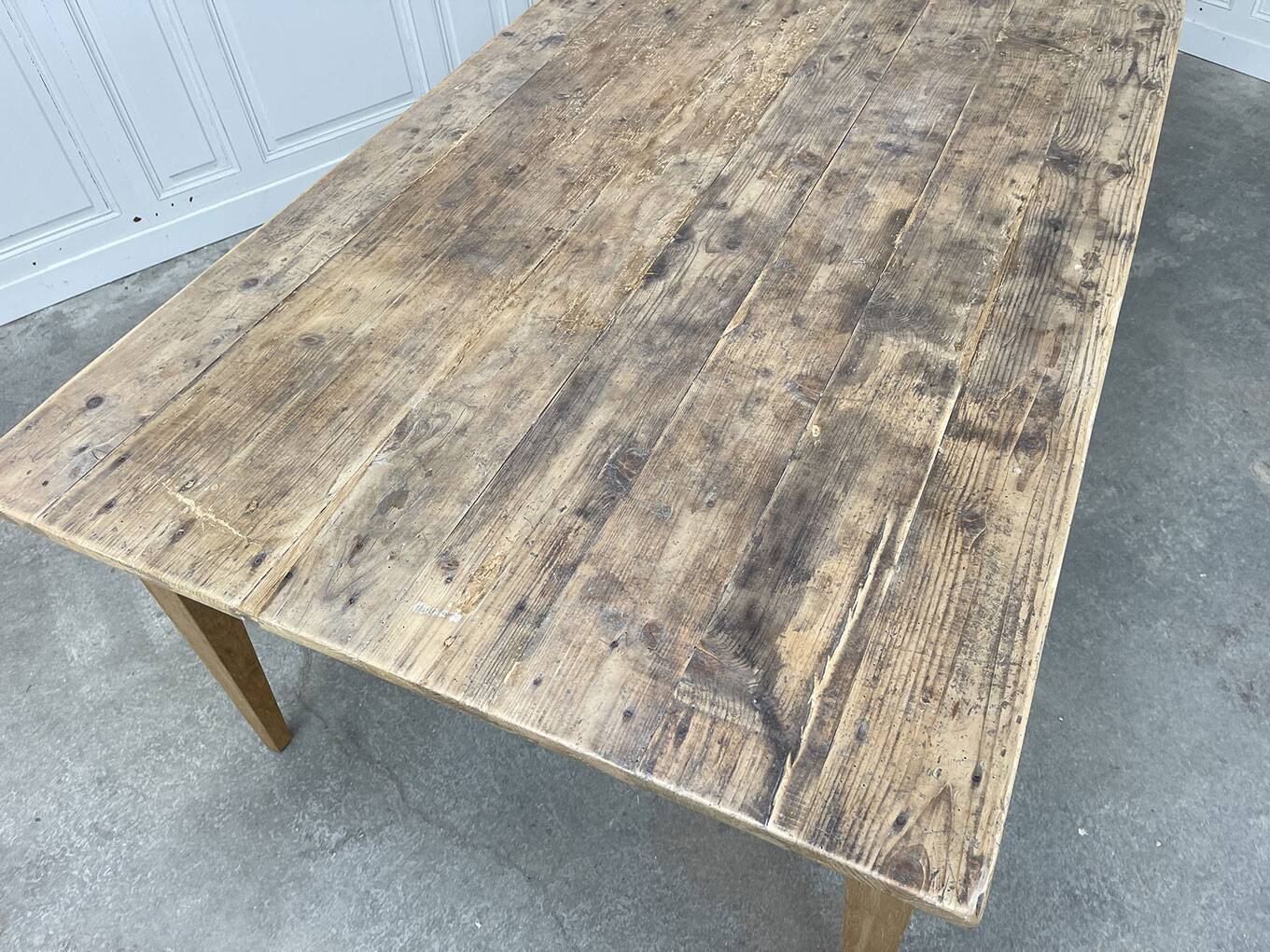 1940s oak and fir farmhouse table