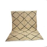 Handmade wool berber rug 200 x 100 cm
