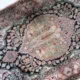 Handmade vintage Persian Tabriz silk rug 78cm x 133cm 1950s - 1С1150