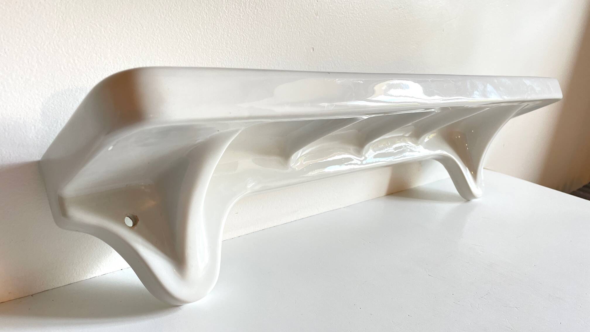 Vintage ceramic wall shelf - france