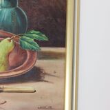 Original Swedish Mid-Century Oil on Canvas "Still Life" 1938 by Golson