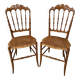 2 chaises Chiavari vintage originales – en bois