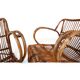 French Pair Vintage Rattan Bamboo Lounge Chairs, 1960