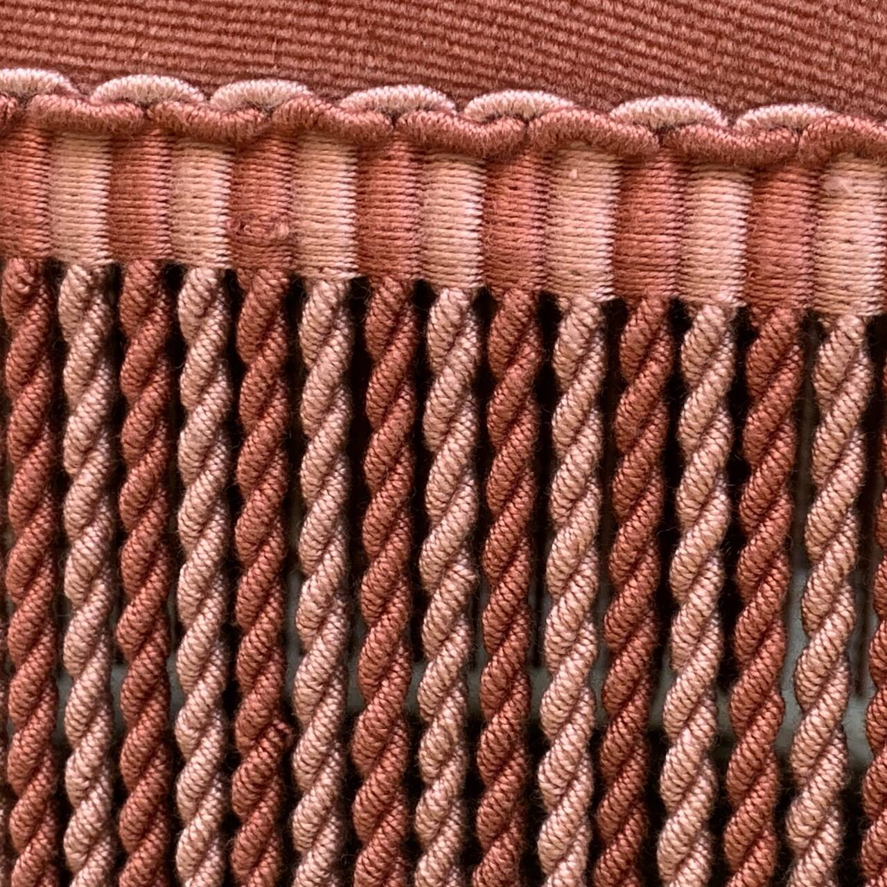 Vintage pink upholstered toad chair