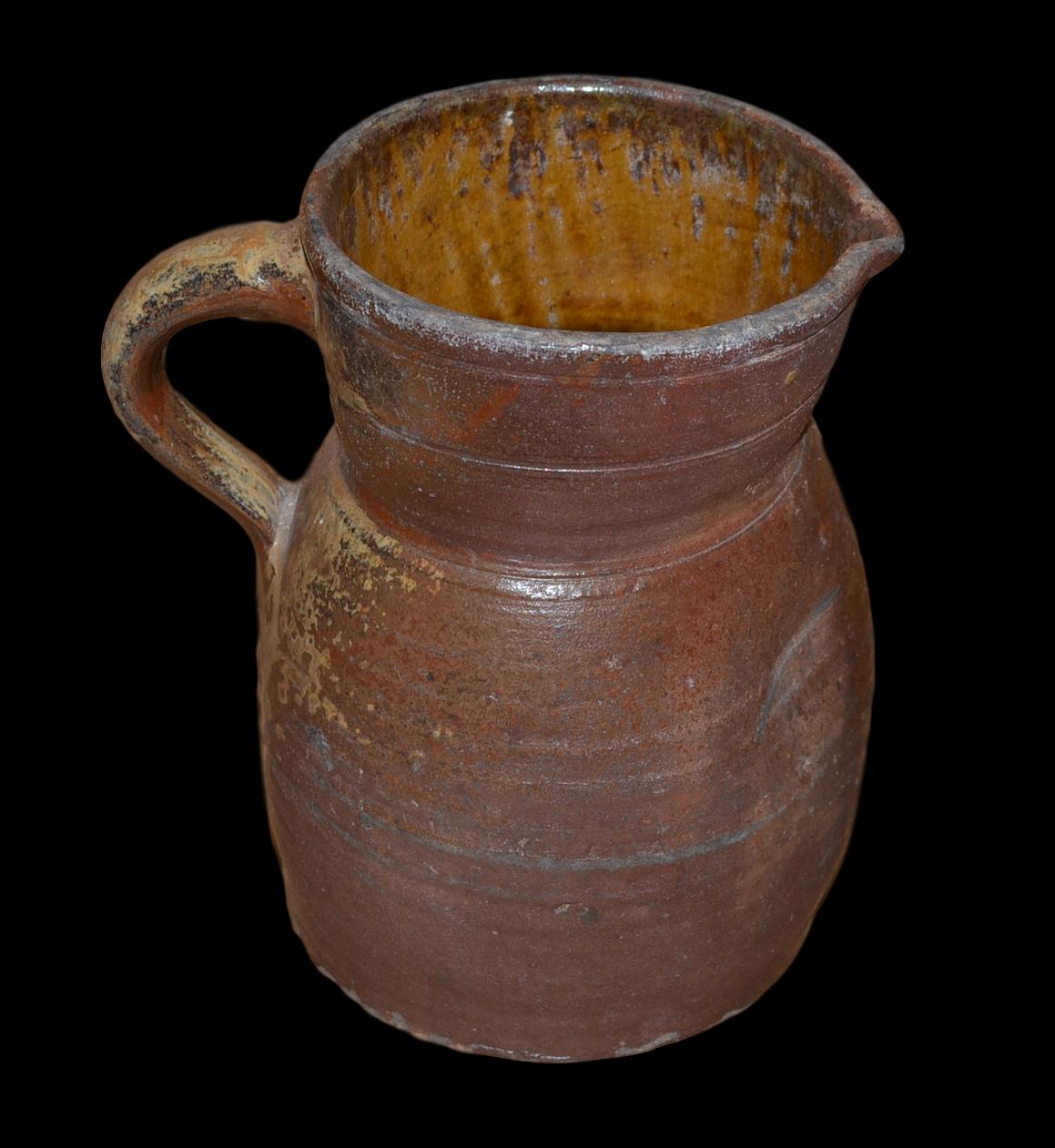 Pitcher in glazed stoneware, Saint Amand en Puisaye, XIX century