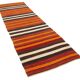 Turkish Handmade Vintage Anatolian Kilim 97 cm x 328 cm