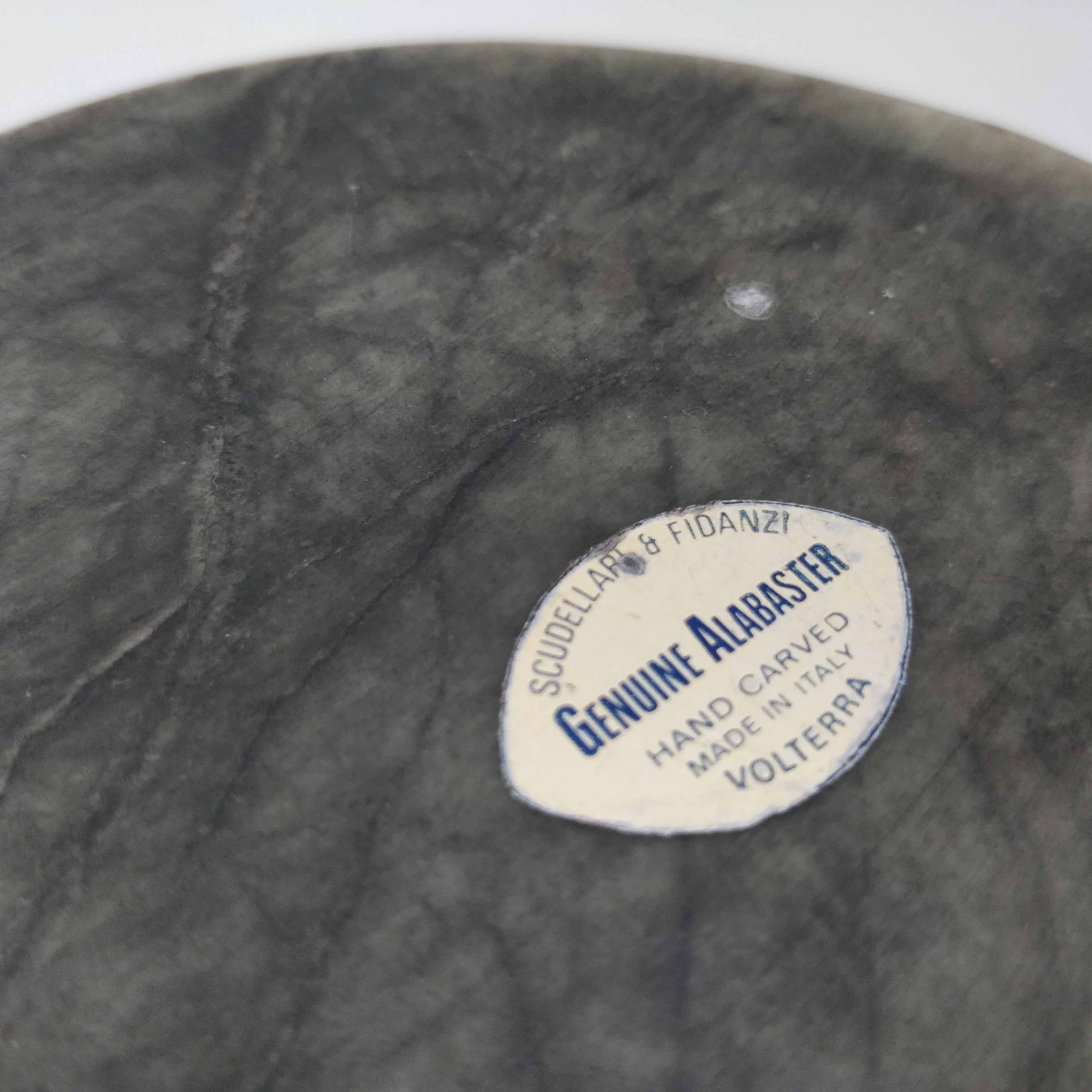 Alabaster owl ashtray