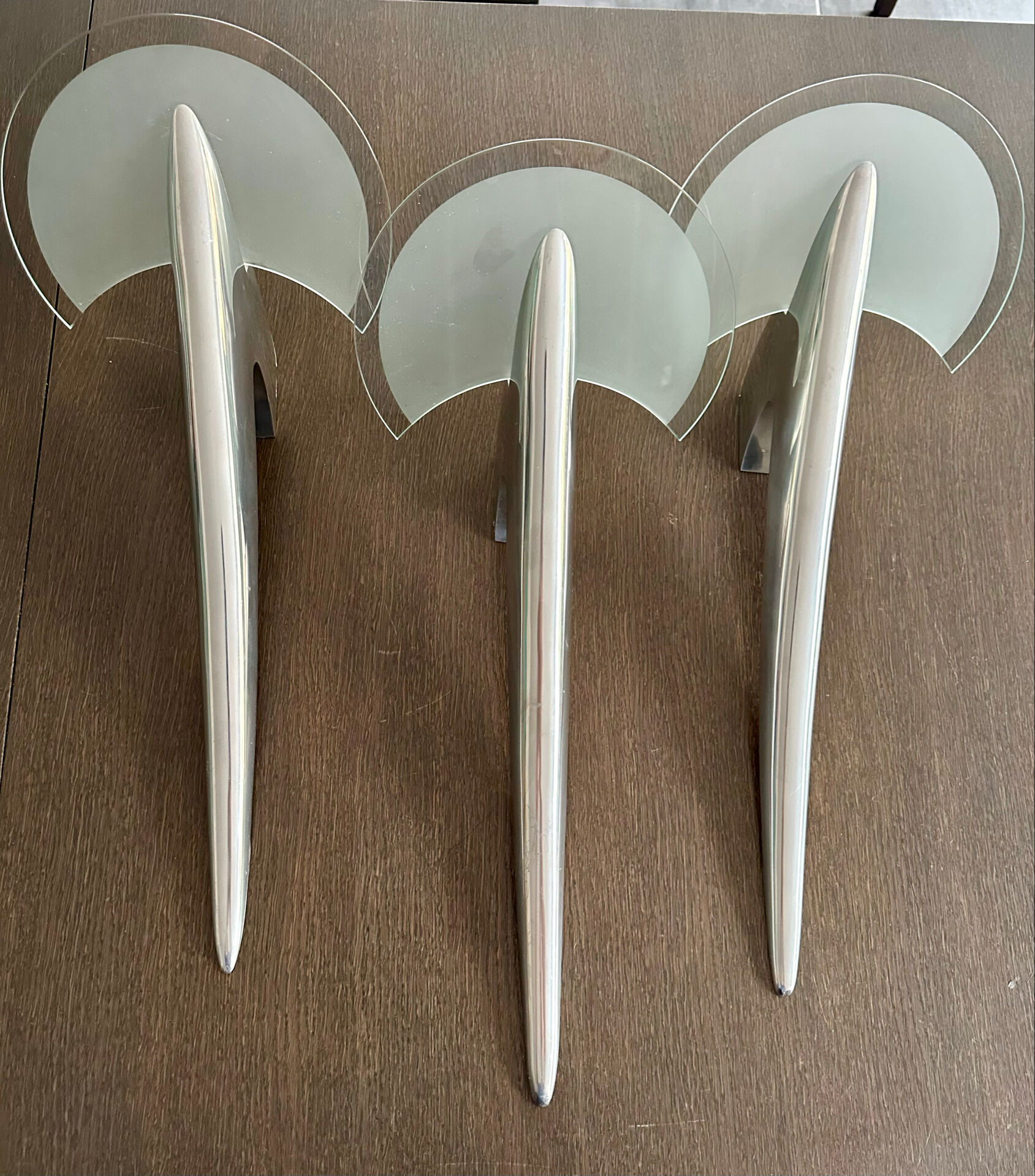 Lot exceptionnel de 3 appliques Alien- Joan Augé- Taller Uno