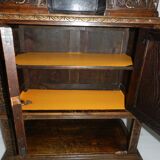 Furniture 2 Breton bodies in oak wood carved with characters