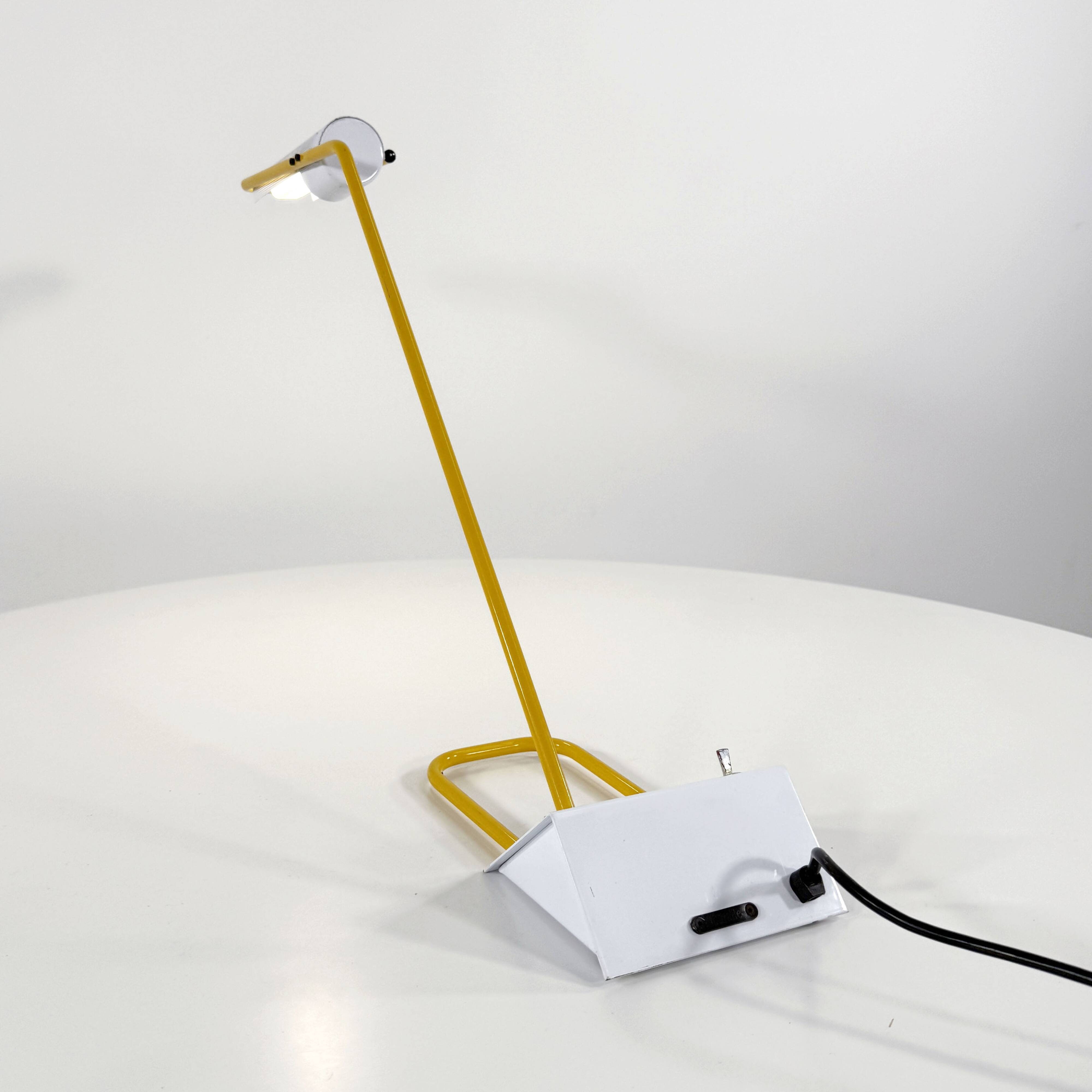 Yellow Candle desk lamp, 1980