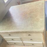 Old wooden workshop furniture – tabletop