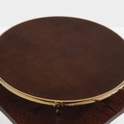 Alberto Pinto pair of wenge and brass side tables 1990