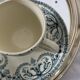 2 tasses terre de fer Saint Amand et Hamage modèle Guirlande vert