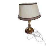 Mid-Century "3-light" table lamp in brass and cut crystal – France
