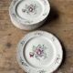 Set of 10 flat plates Villeroy & Boch – bucolic design – 24.5 cm