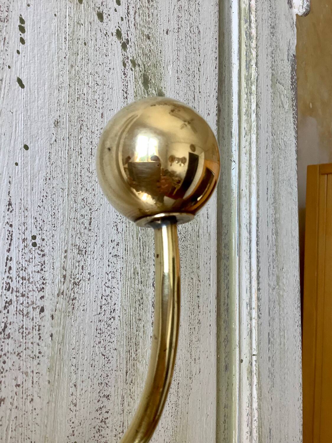 Brass coat rack or coat hook