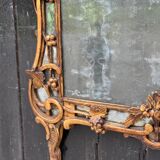 Large Louis XV Pareclosed Mirror In Carved And Gilded Wood, France 18th Century