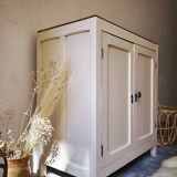 Buffet parisien ancien - bois & couleur lin