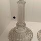 Pair of vintage glass candlesticks