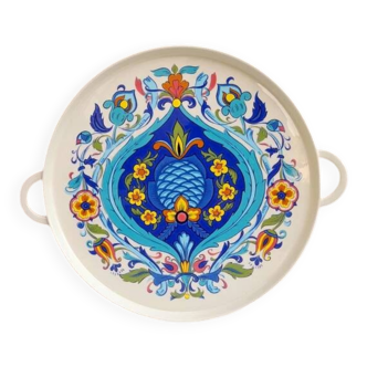 Plateau Villeroy et Boch, décor Izmir, 1973