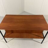 Günter Renkel teak and black steel free standing desk 1960’s