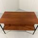 Independent teak and black steel desk by Günter Renkel, 1960s.