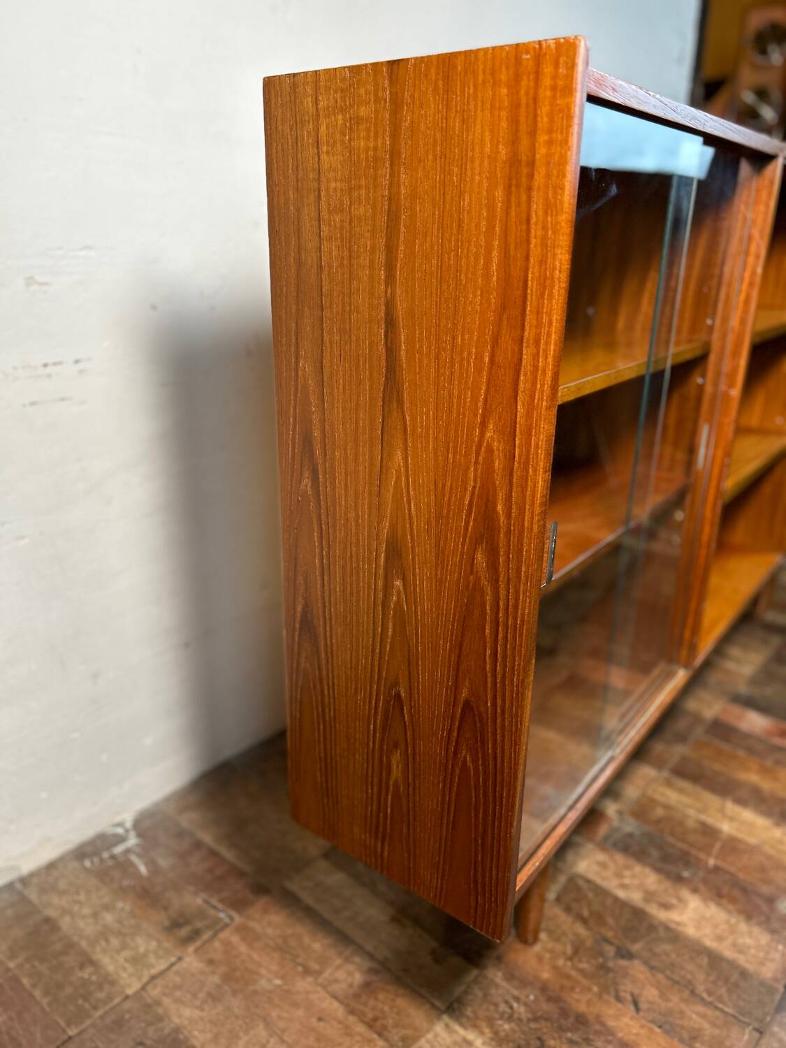 Mid century retro vintage teak bookcase sideboard